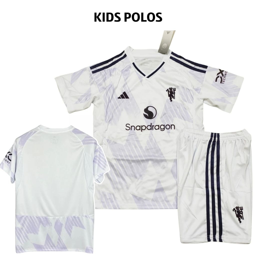 KIDS Jersey Manchester United Away 2025 2026 - Jersey Anak Man United Grade Original