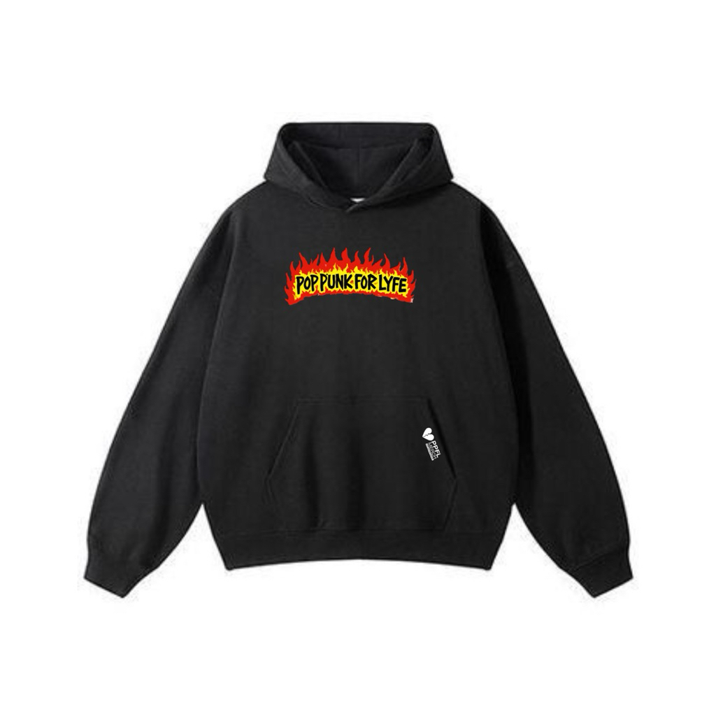 Hoodie PPFL Merch Flame | Hoodie Pop Punk for Lyfe Flame | Hoodie Viral | Hoodie Keren