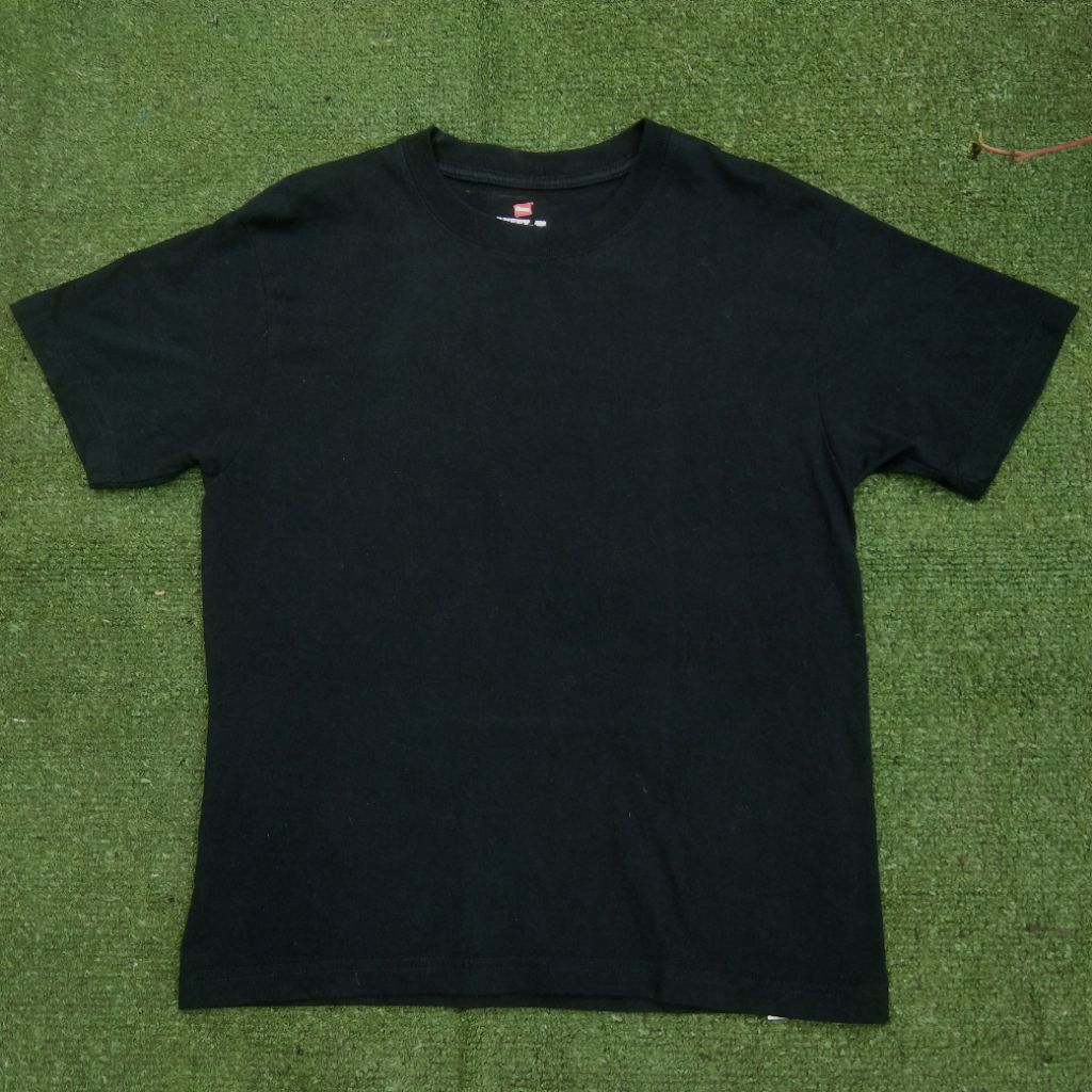 Hanes Beefy-T Heavyweight Blank Black Tshirt Tees Kaos Hitam Polos no Gildan Jerzess Triple A Russel