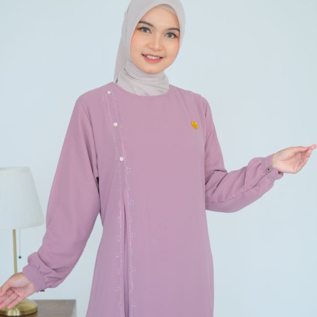 Syakila dress rompi ceruty