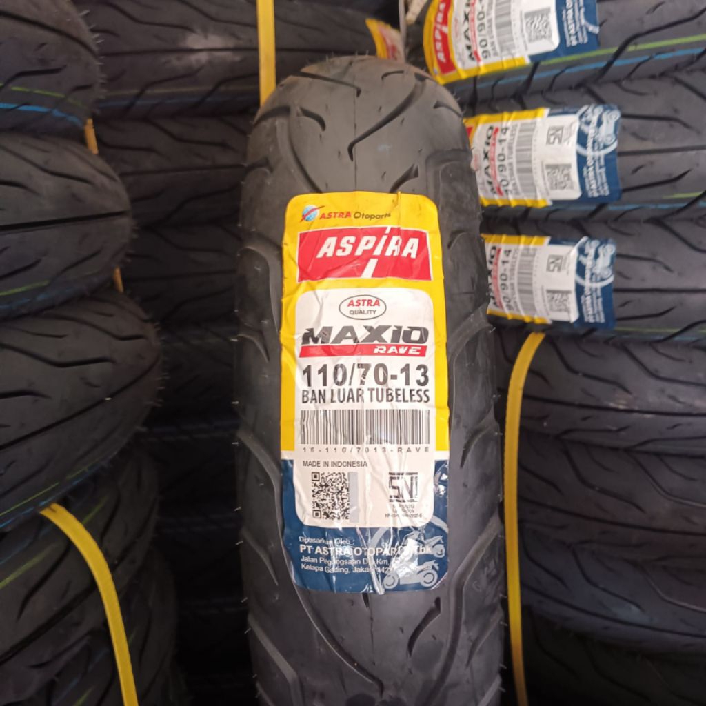 ban tubeless matic 110/70-13 aspira