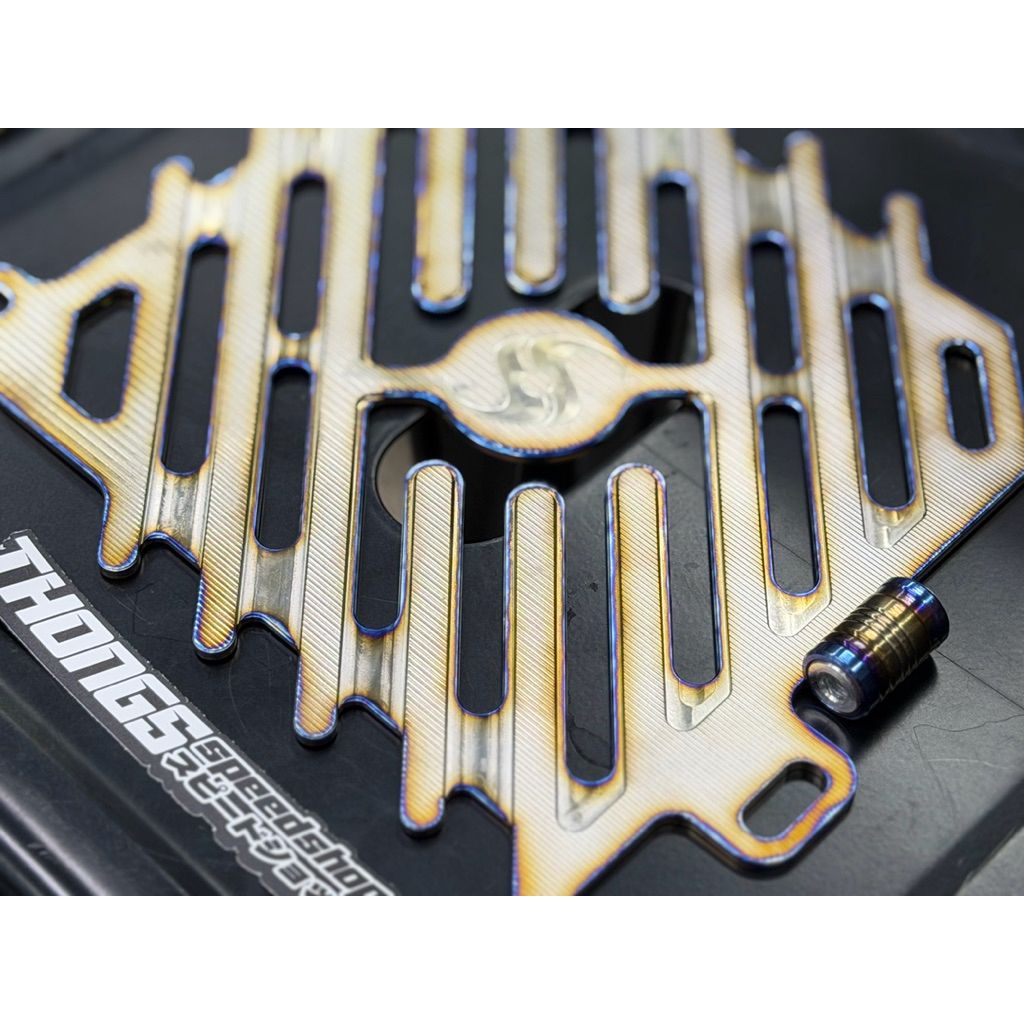 Cover Radiator Titanium Yamaha Aerox Nmax New by Shijiro