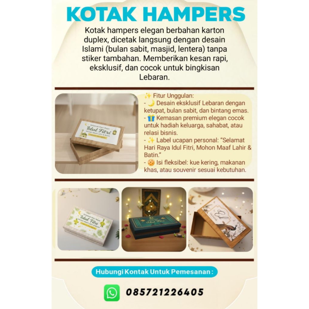 Kotak hampers idul fitri