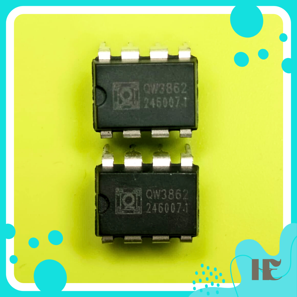 QW3862 GARANSI OW3862 3862 IC PWM POWER MANAGEMENT DIP-8 BARU