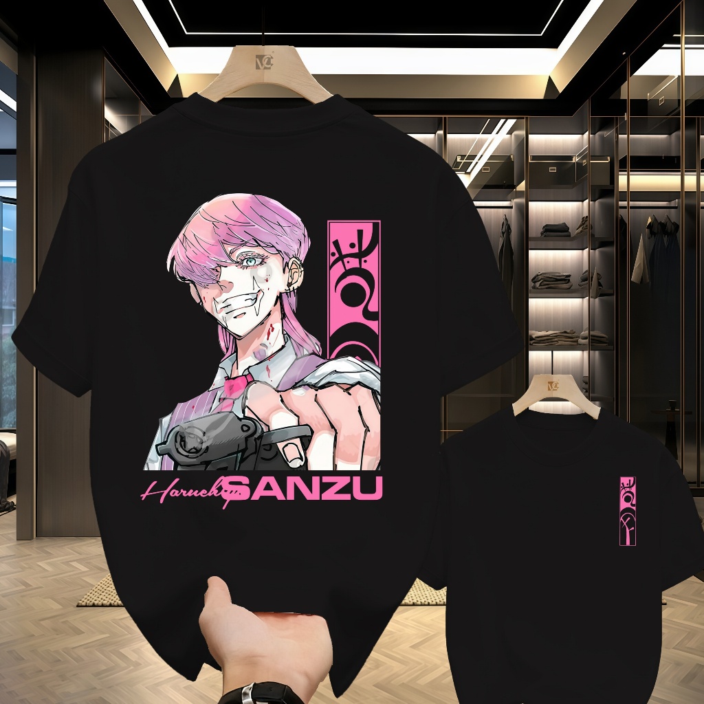 Anime Tokyo Revengers Sanzu Haruchiyo Kaos Bonten Grafis T Pria Harajuku Manga T