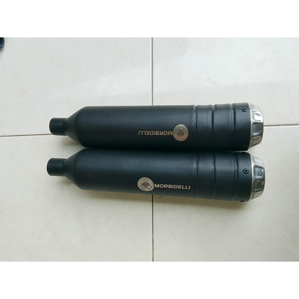 knalpot racing Morbidelli kanan kiri hanya knalpot