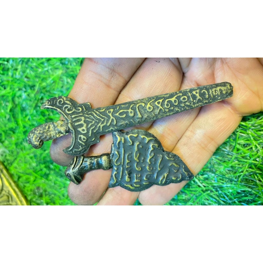 COD koleksi keris mini tembaga kaligrafi /obral keris tembaga mini kaligrafi