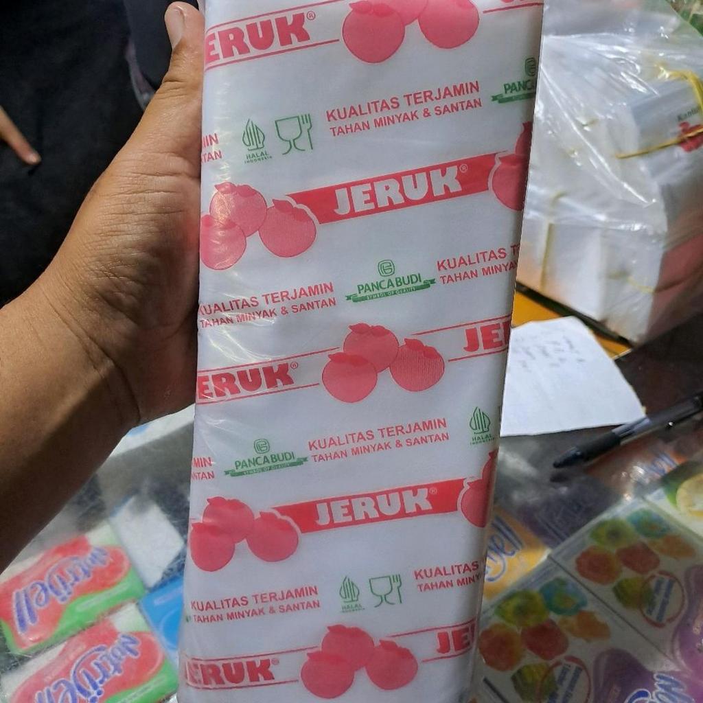 1 kg plastik es cekek JERUK 10X25, plastik es, plastik tahan bocor