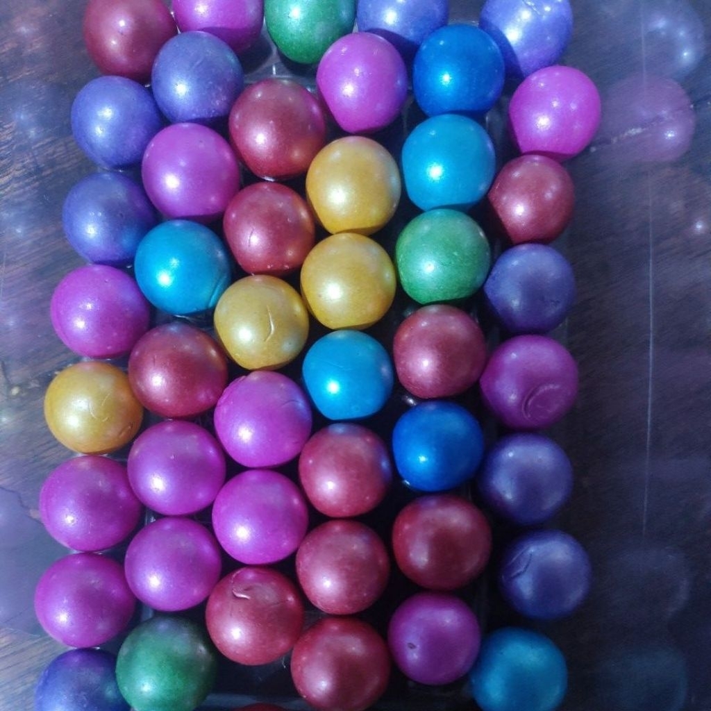 kelereng warna warni 10 biji