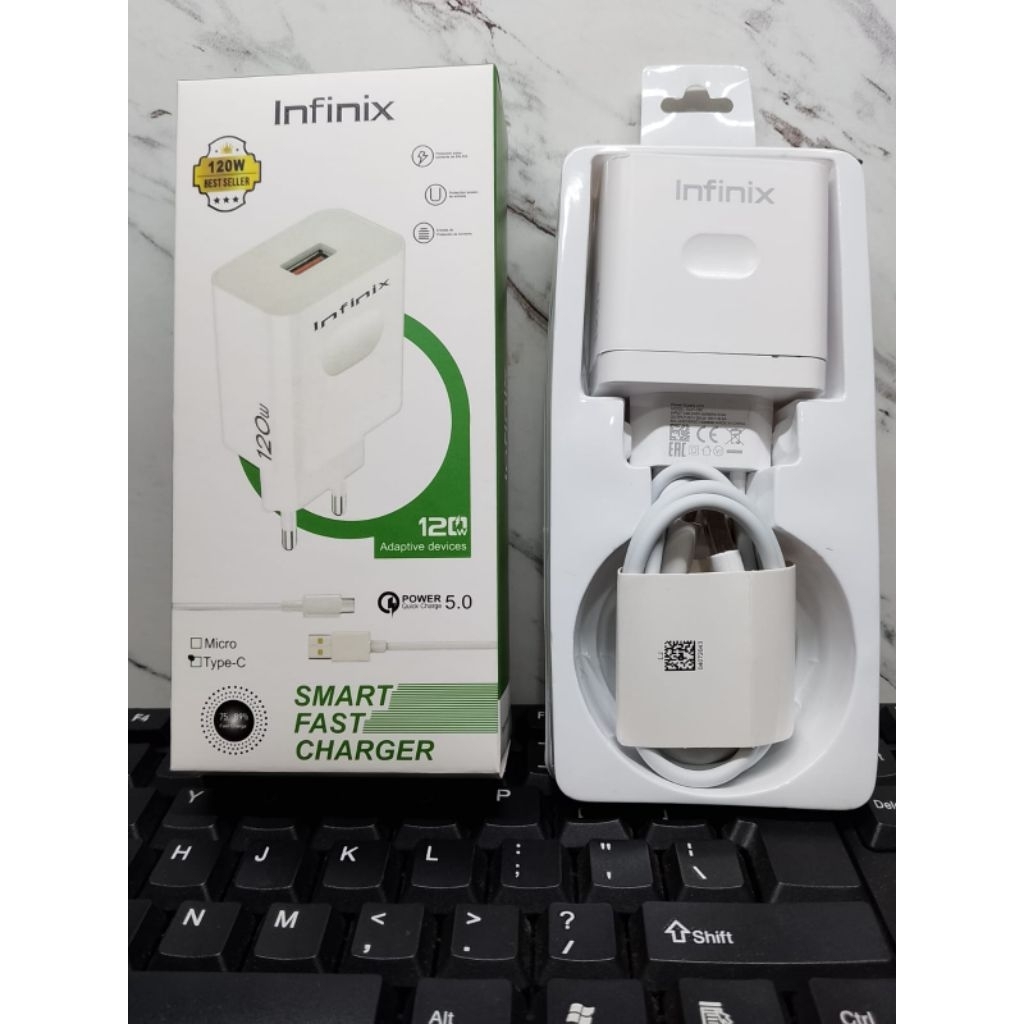 CHARGER XWIN INFINIX 120W FAST CHARGING SMART FAST CHARGER MICRO DAN TYPE C