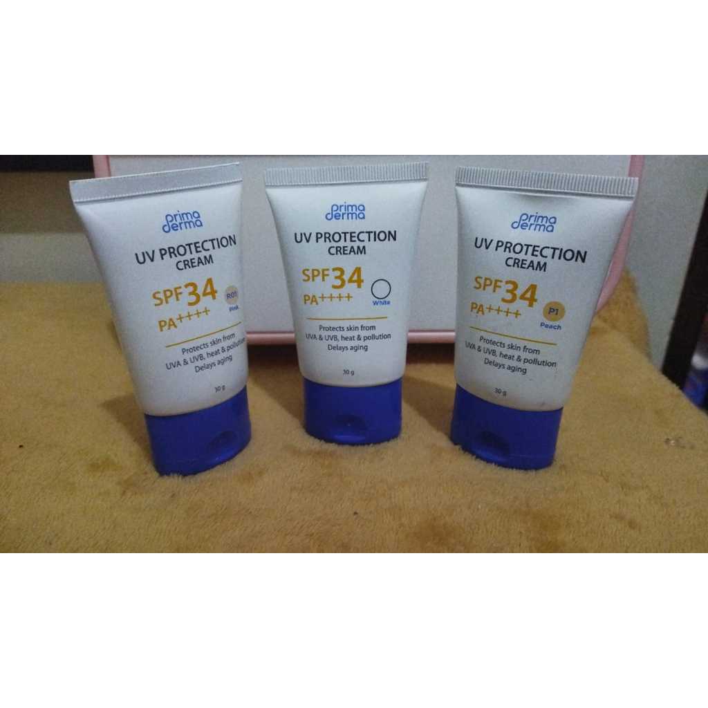 PRIMADERMA UV PROTECTION CREAM SPF 34 PA++++ KEMASAN TUBE