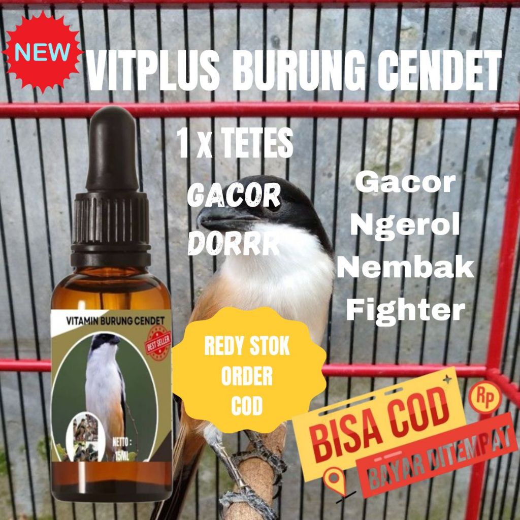 15 ML Vitamin Burung Cendet Gacor / Doping Cendet Gacor / Doping Cendet Macet Bunyi / Vitamin Cendet
