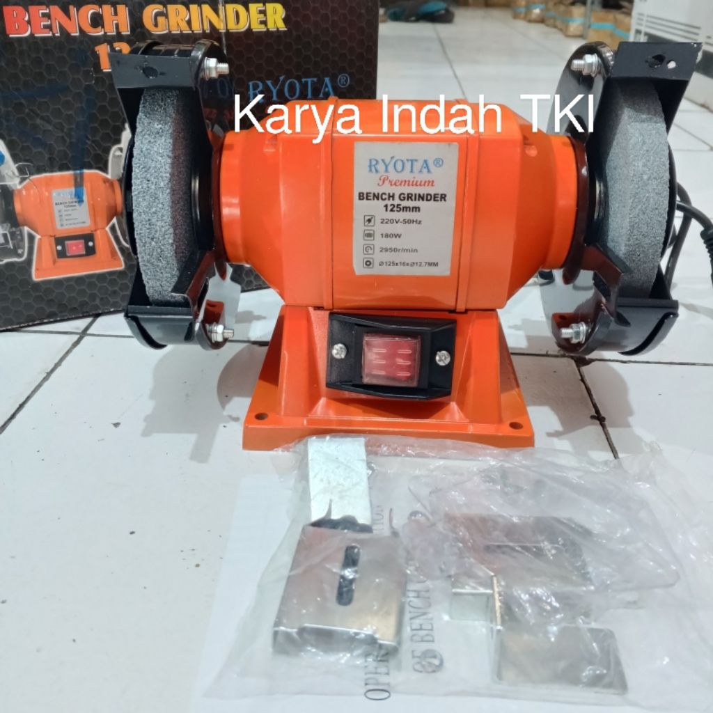 Gerinda Duduk RYOTA 5"inch 125mm Bench Grinder 6 INCH 150MM Mesin Gerinda Duduk RYOTA