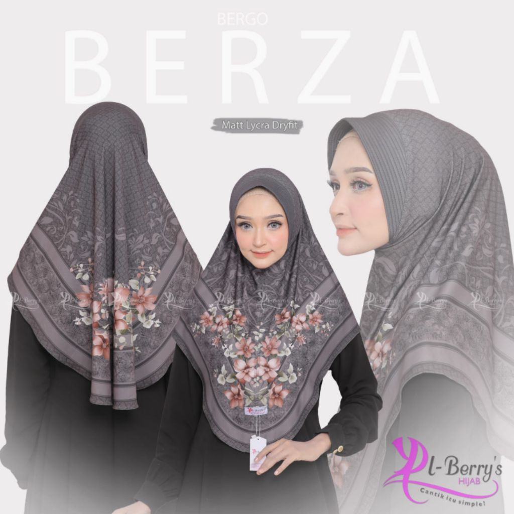 Hijab Instan Bergo Motif Sublim El Berrys
