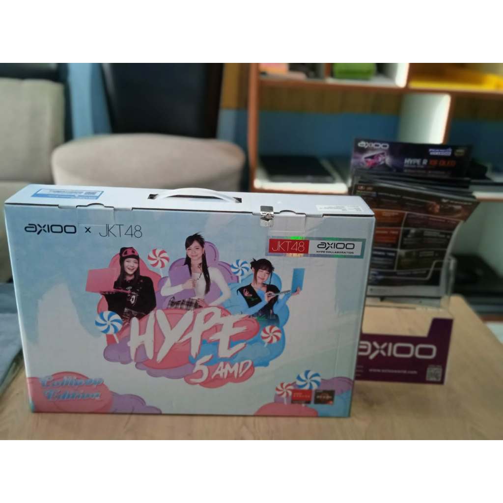 Laptop Baru  Axioo Hype 5 X3 Versi Lollipop Ryzen 5-3500u / 8gb / 256 gb
