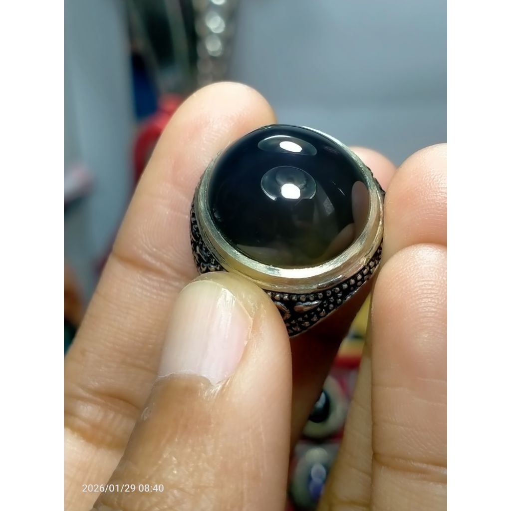batu cincin cimpago biru/anggir hitam