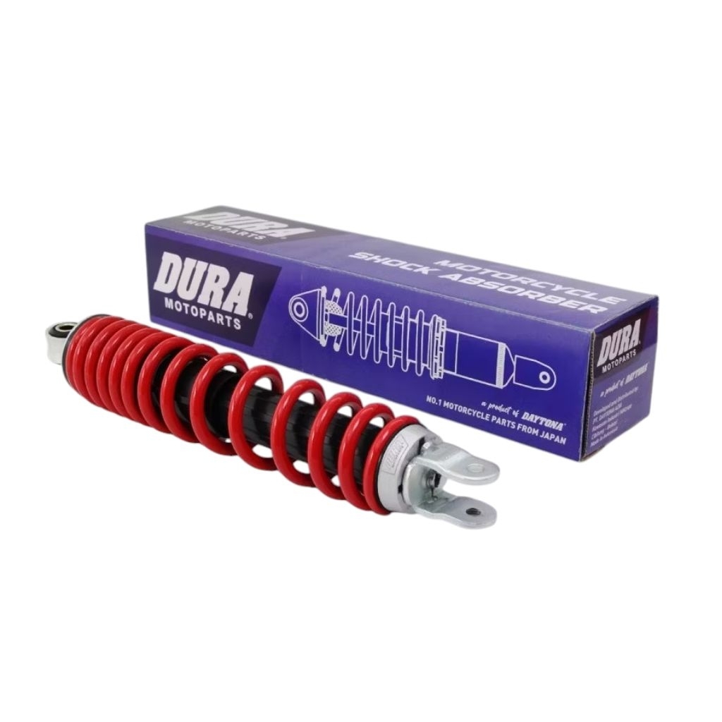 SKOK SHOCK SEKOK SHOCKBREAKER BELAKANG REAR PEREDAM KEJUT SHOCK ABSORBER DURA DAYTONA 5293 RED MERAH