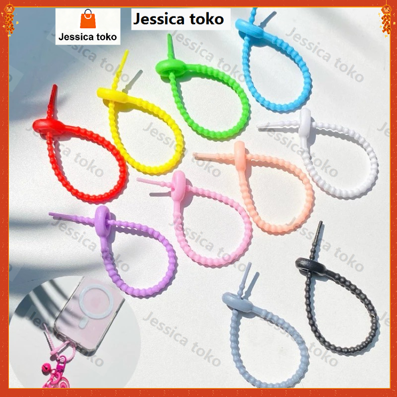 Pengikat Kabel Headset Serbaguna Silikon Ties Warna Cable Organizer Management Silicone Silicon
