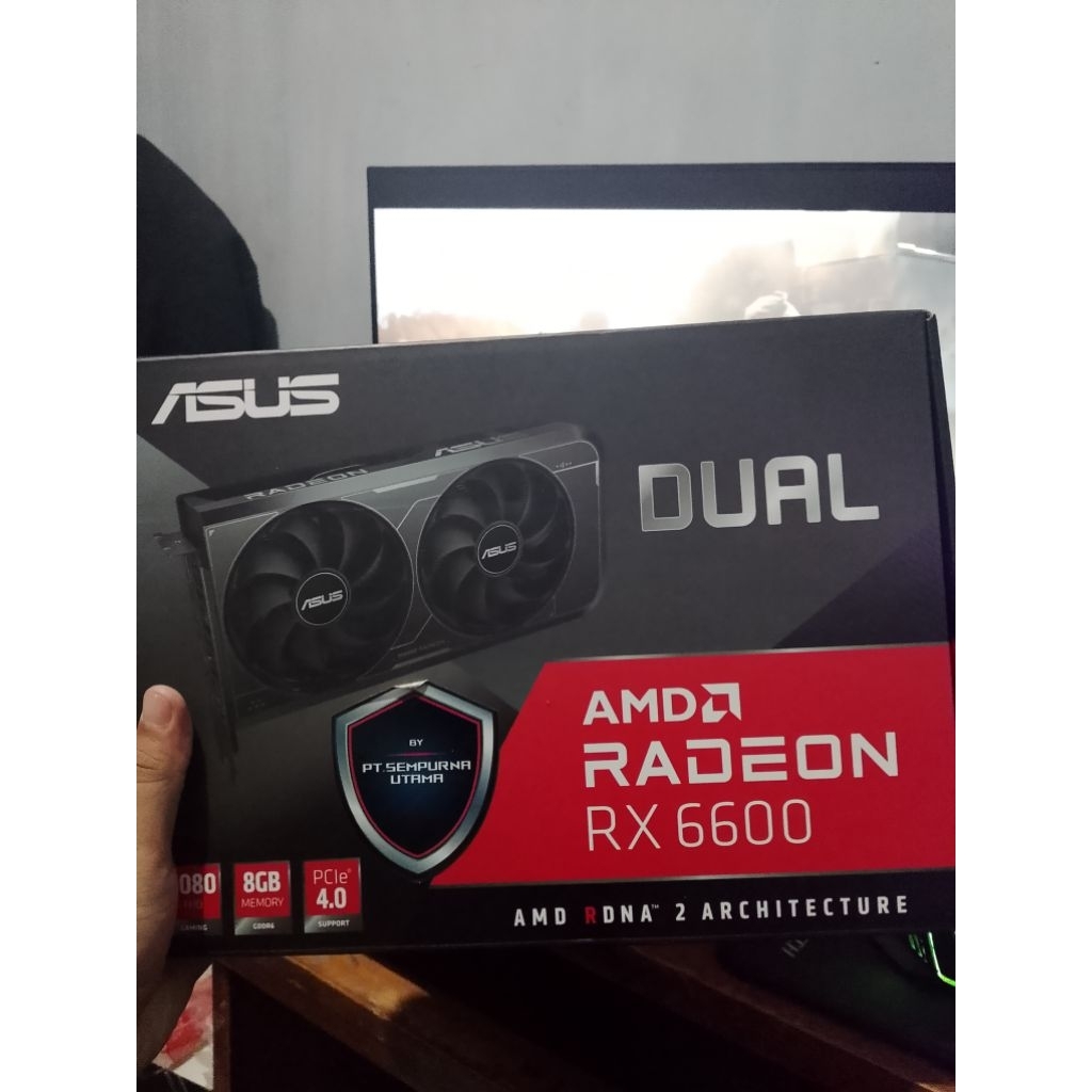 asus rx 6600 second garansi on
