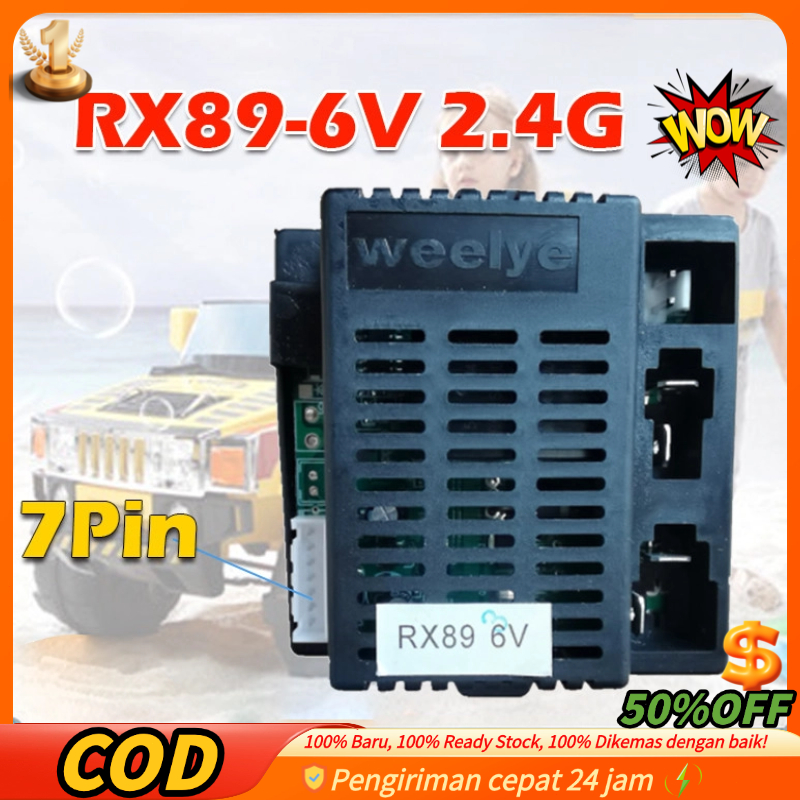 Asli RX89-6V Weelye Receiver Remot Mobil Aki Universal Untuk Mobilan Aki Anak