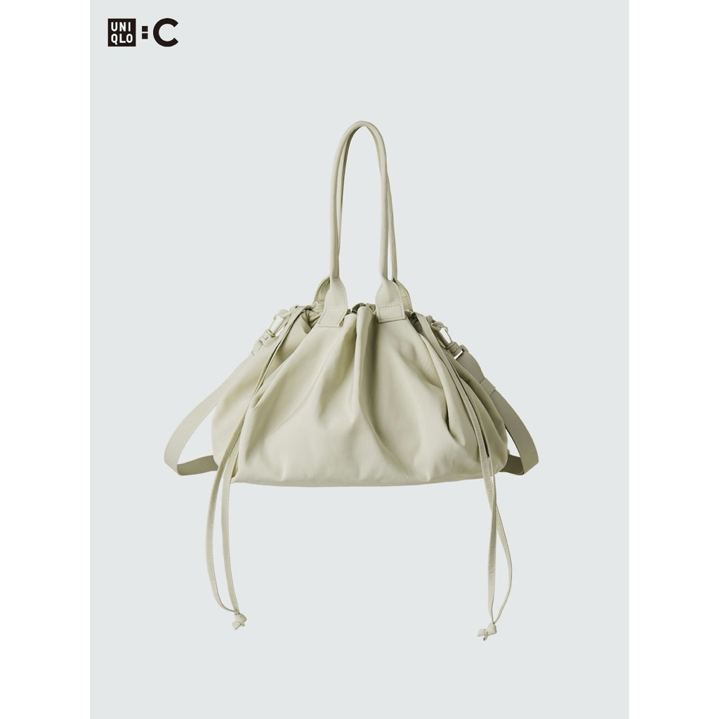 Uniqlo Drawstring Bag Beige Preloved