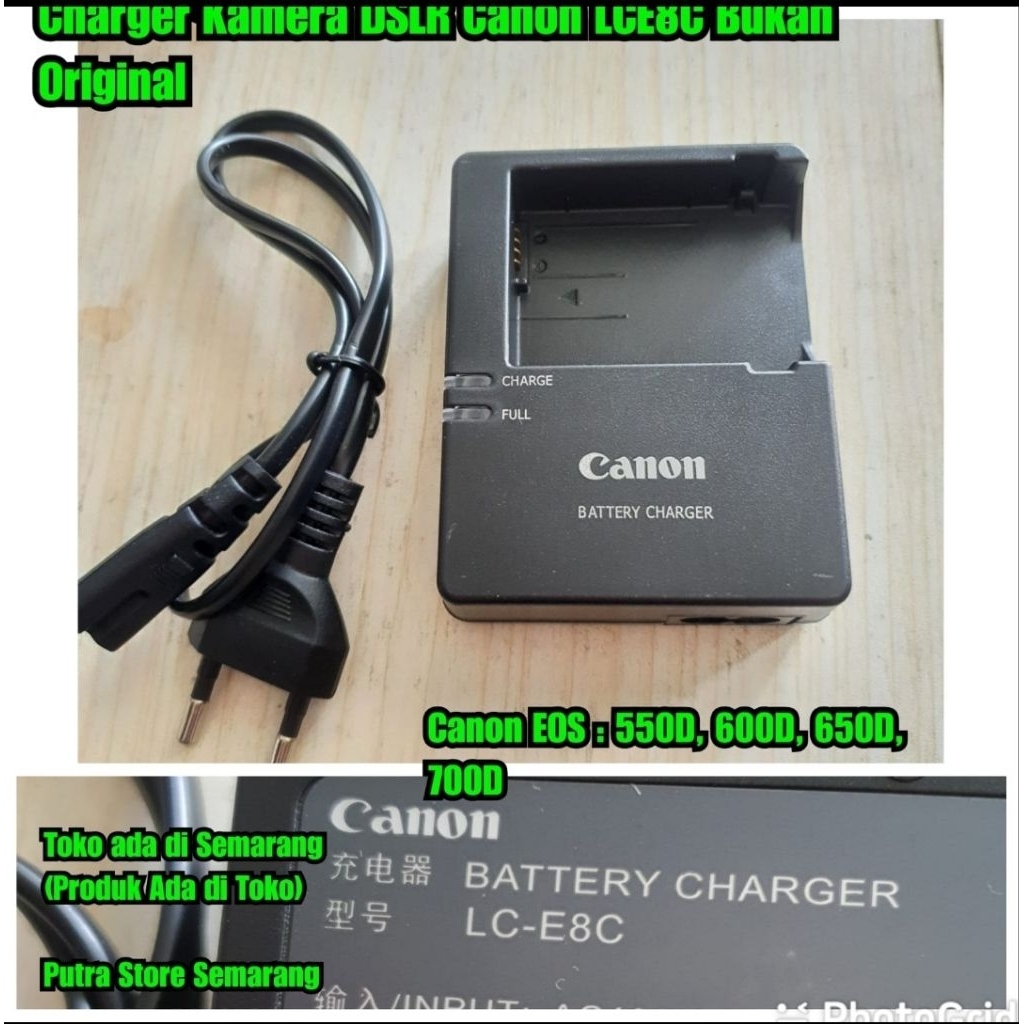Charger Canon LCE8 Charger Kamera DSLR  Canon Cas DSLR