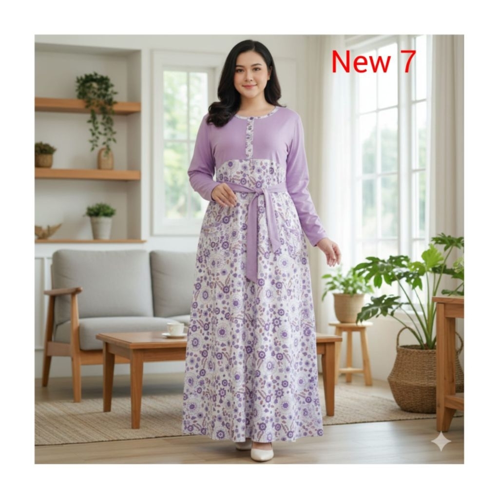 Daster Lengan Panjang Babydoll Baju Tidur Busui Daster Kekinian