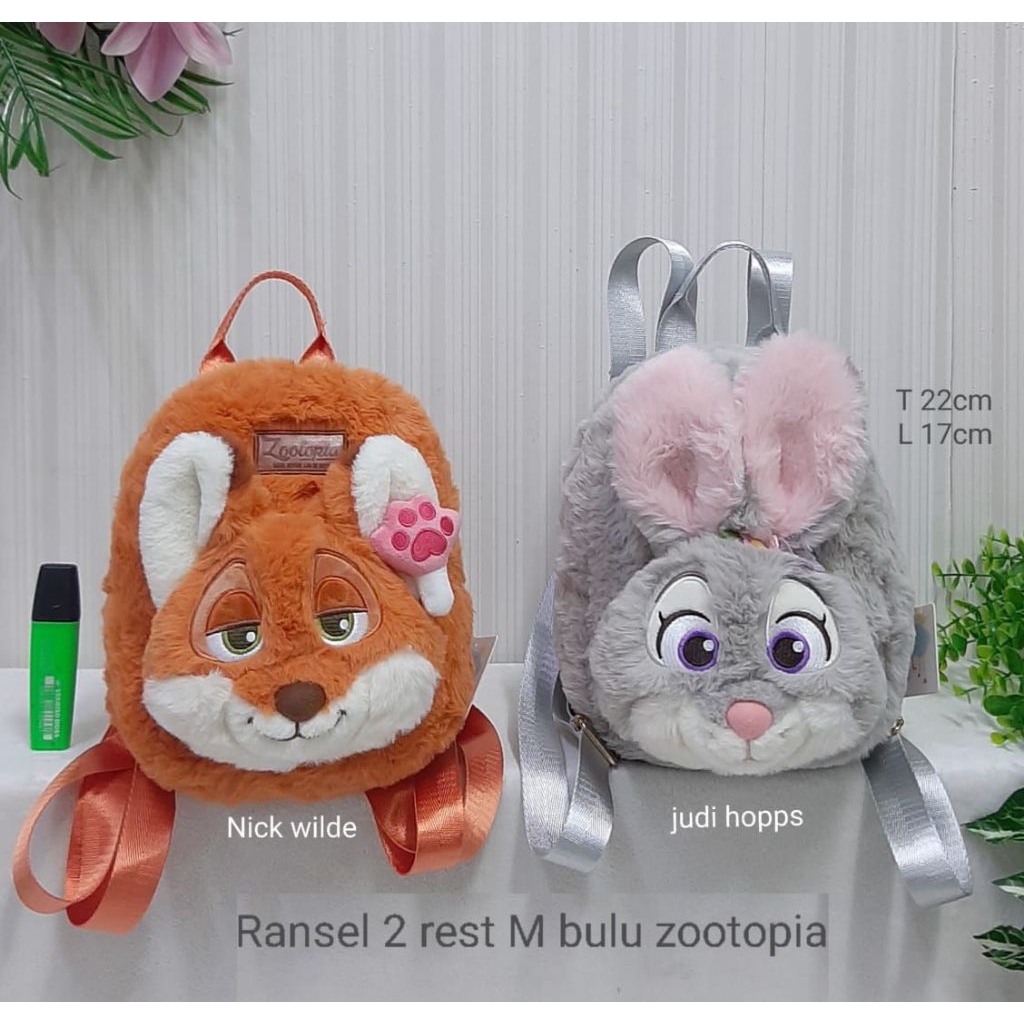 Ransel Zootopia Halus Lembut