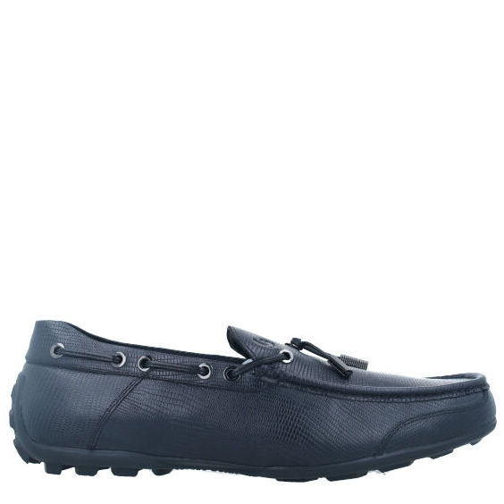 Bocorocco U. Falco Cal 307 Nero - Sepatu Loafers Pria Bahan Kulit Asli