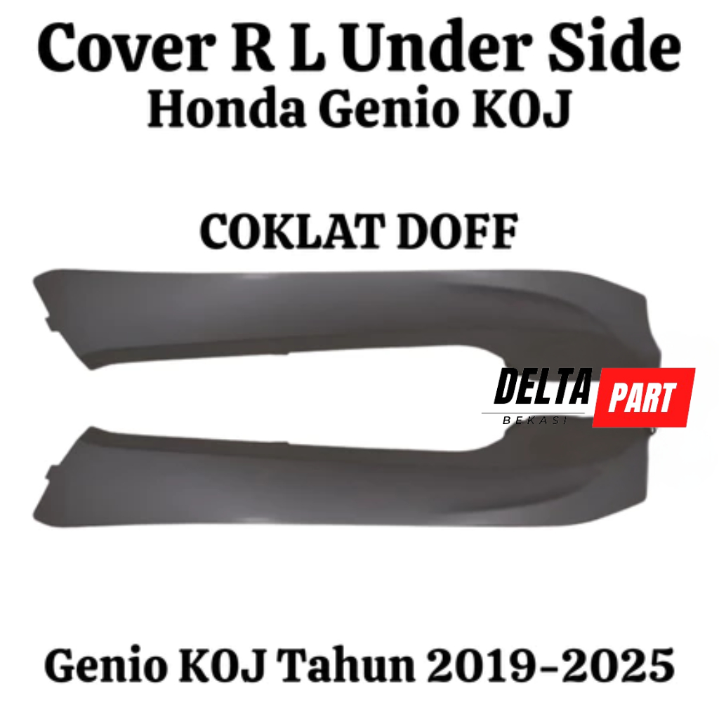 Cover Dek Lantai Bawah Samping Kanan Kiri Genio K0J Sirip Bawah Under Side Genio K0J Coklat Doff