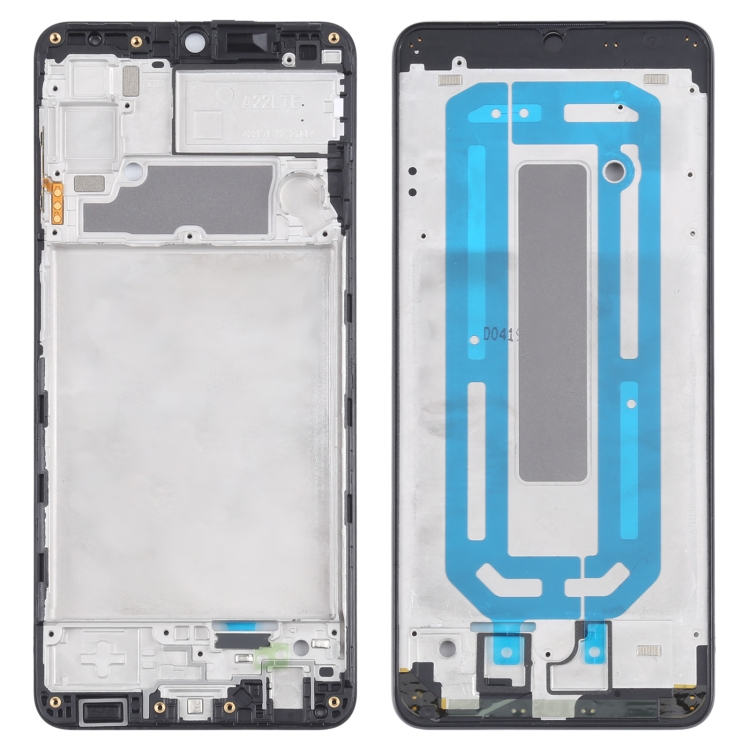 FRAME LCD/ TULANG TENGAH ORIGINAL SAMSUNG A22 4G HITAM/ TATAKAN LCD ORI SAM BLACK