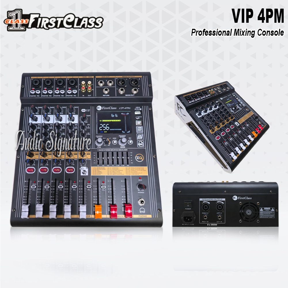 Power Mixer 4 Channel FIRSTCLASS VIP 4PM | VIP 4 PM Bluetooth Original