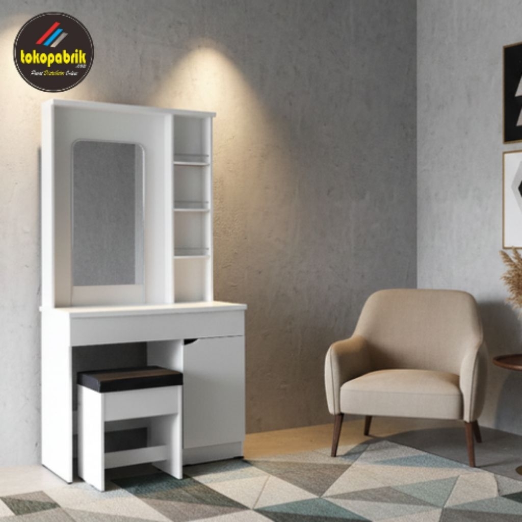 Meja Rias Lampu LED Minimalis / Lemari Rias Murah Olympic Ciamis Tasikmalaya