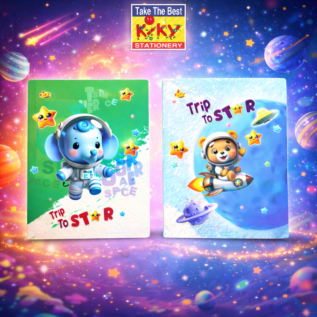 KIKY Buku Tulis 98 Lembar  5 Buku / Motif Random - 1 Pcs ( Pembelian Harus Kelipatan 5 Pcs)