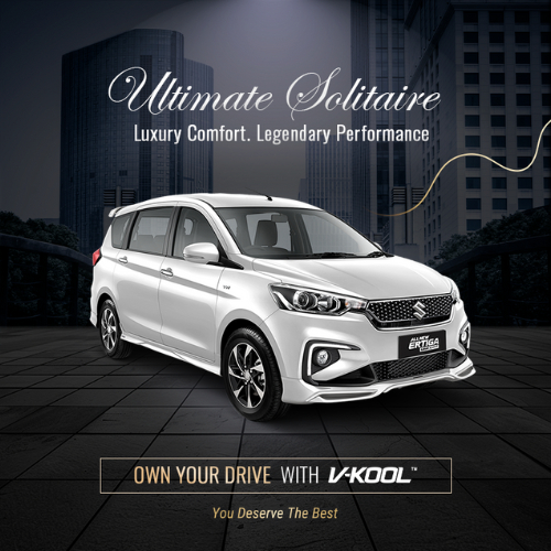 Kaca Film V-KOOL Ultimate Solitaire SUZUKI ERTIGA Depan VK30