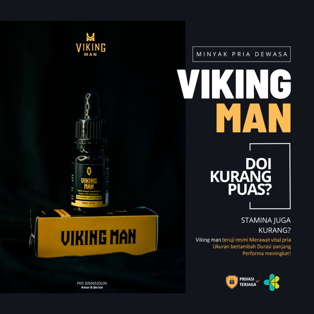 Viking Men Oil Minyak Jarak Asli 100% Original Mayapulut