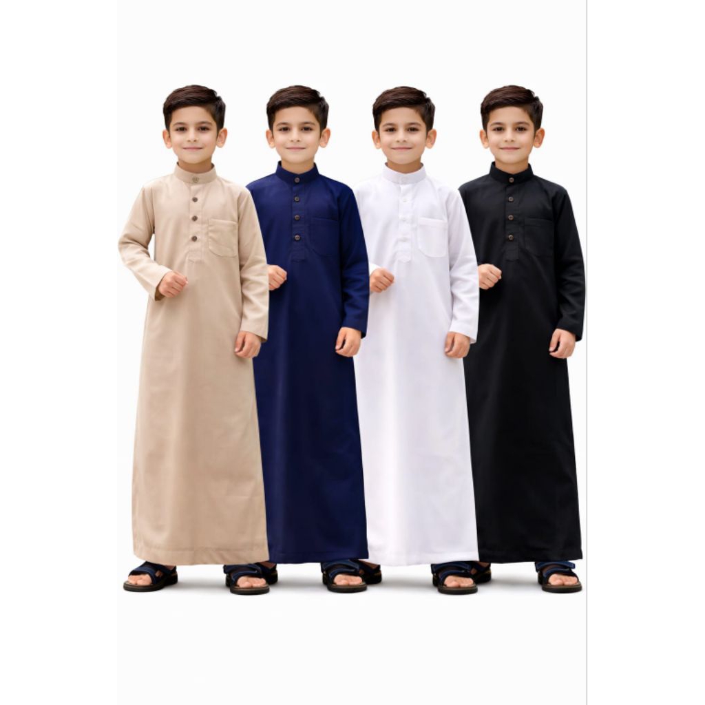 Baju Koko Anak Laki Laki Lengan Panjang / Koko Gamis Anak / Gamis Anak Usia 2 Sampai 12 Tahun / Juba