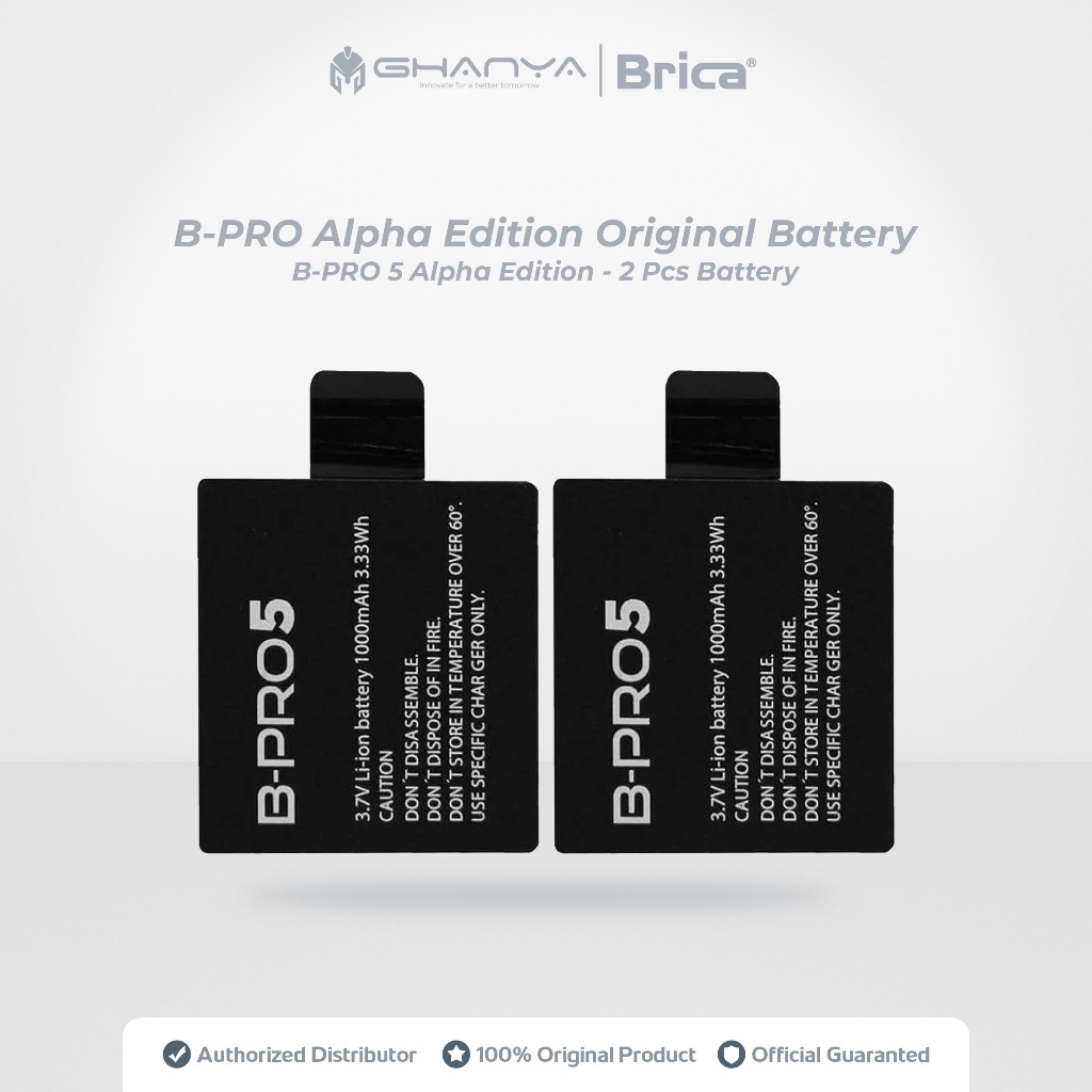 BRICA 2 PCS BATERAI B-PRO 5 ALPHA EDITION MARK II IIS AE1 AE2 AE2S AE3S LITE BASIC ORIGINAL ORI BATR