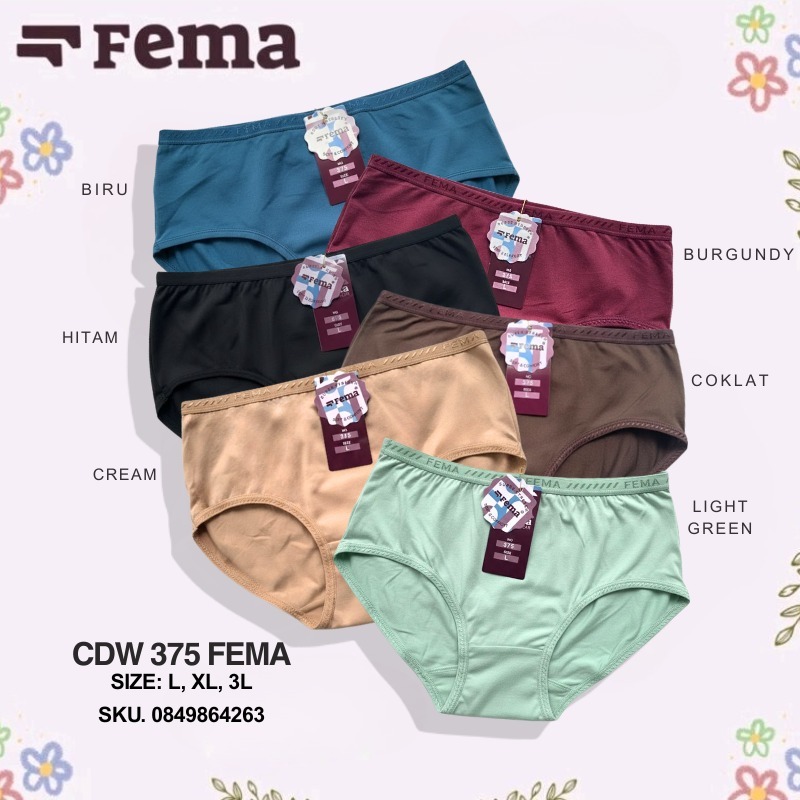 TERLARIS (GROSIR 3PCS) CD FEMA 393/361 ,CELANA DALAM WANITA ,CELANA DALAM CEWEK FEMA 393/361 GROSIR9