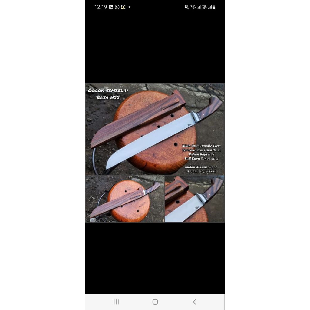 pisau dapur custom golsem hss