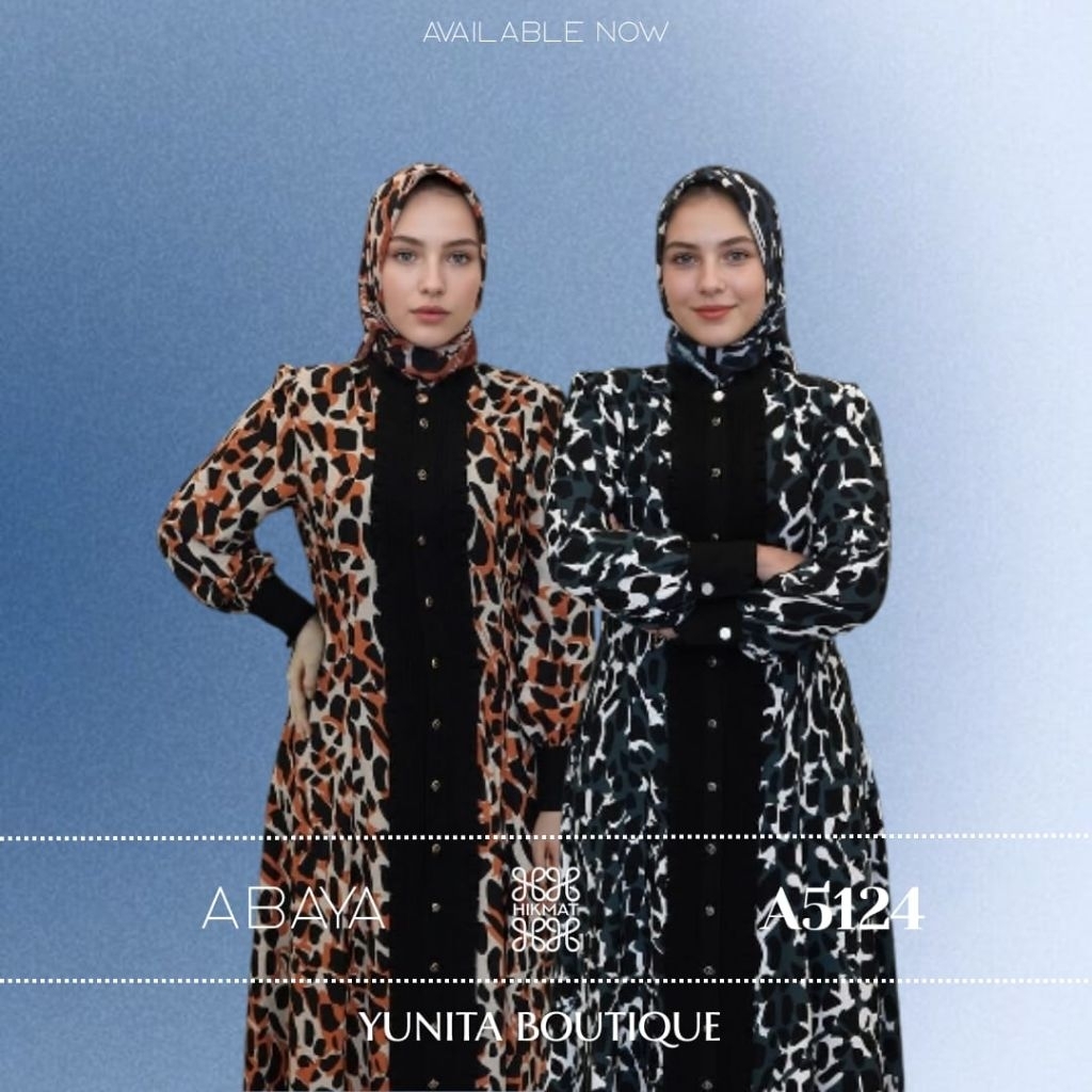 Hikmat Ori Abaya A5124 Hikmat Fashion gamis wanita gamis muslim