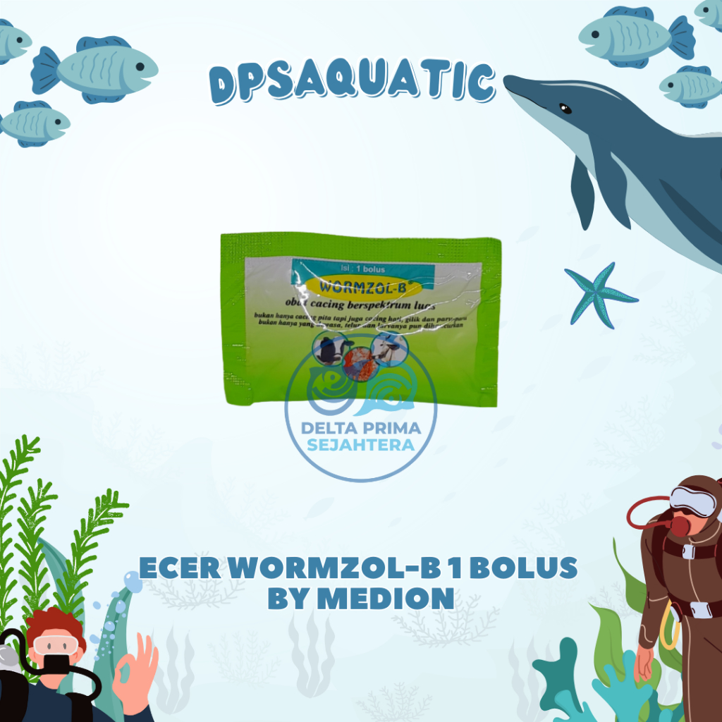 ECER WORMZOL-B 1 BOLUS BY MEDION - Membasmi Berbagai Cacingan Pada Hewan Ternak.