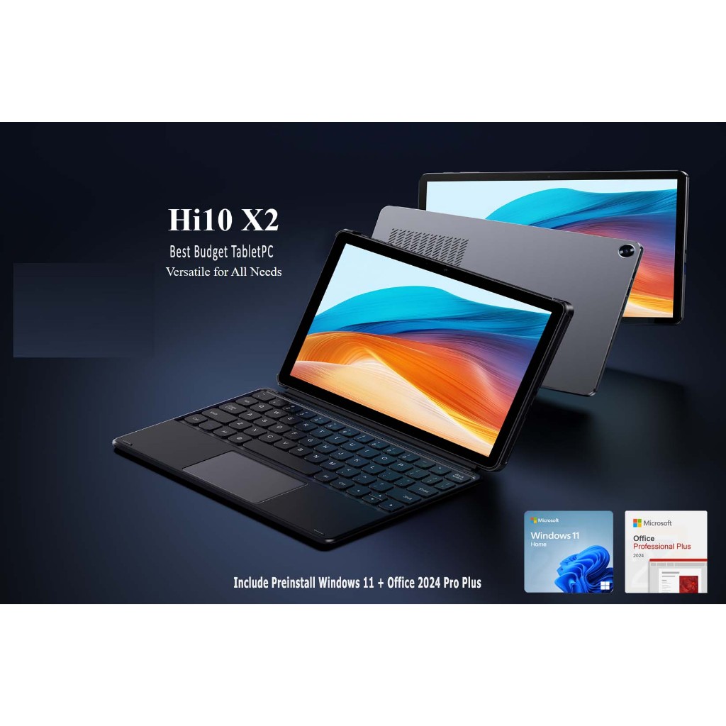 Chuwi Hi10 X2 TabletPC 2in1 10.1" Intel core i3 8/256GB SSD WiFi6 Windows 11