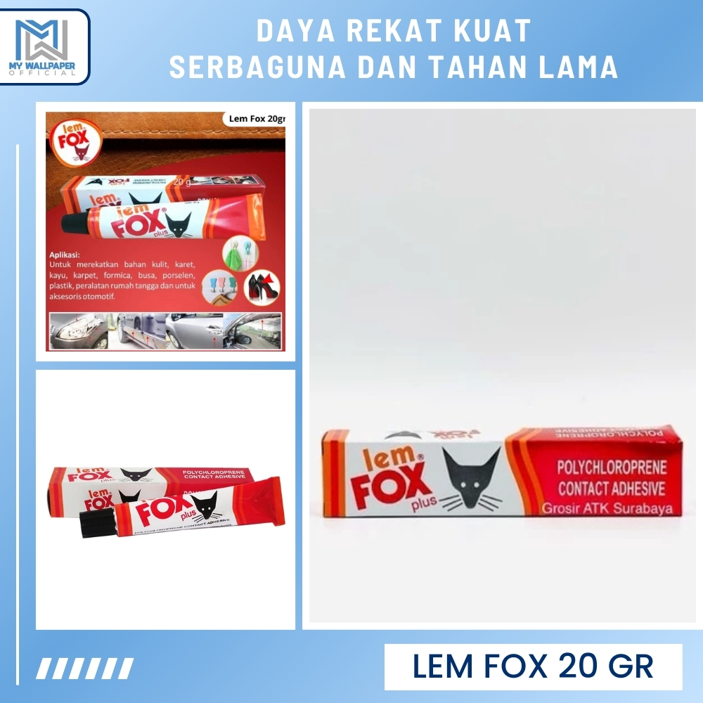 Fox Tube Lem Kuning Lem FOX Plus Tube 20 Gram Lem Fox Plus Tube 20 Gr Lem Fox Sepatu Serbaguna