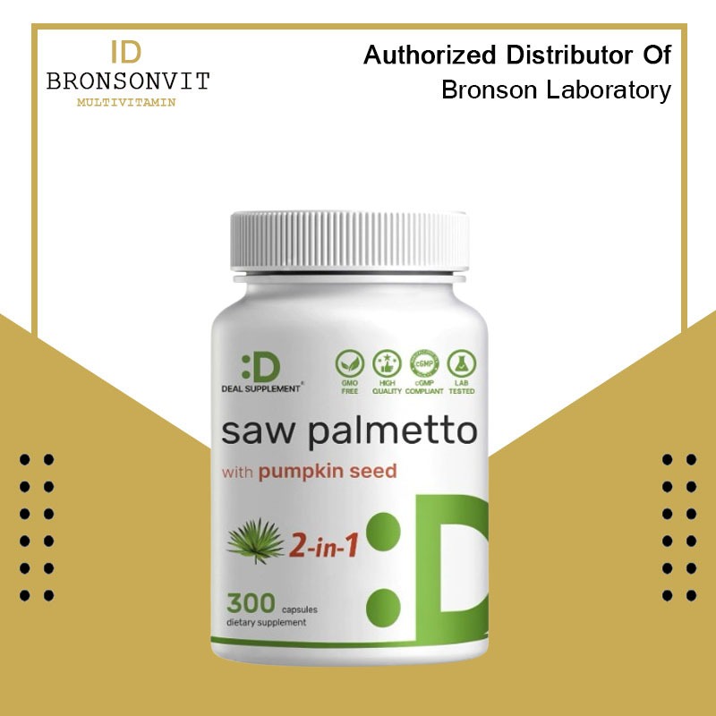 Deal Supplement Saw Palmetto with Pumpkin Seed Powder 5000 mg - 300 Capsules