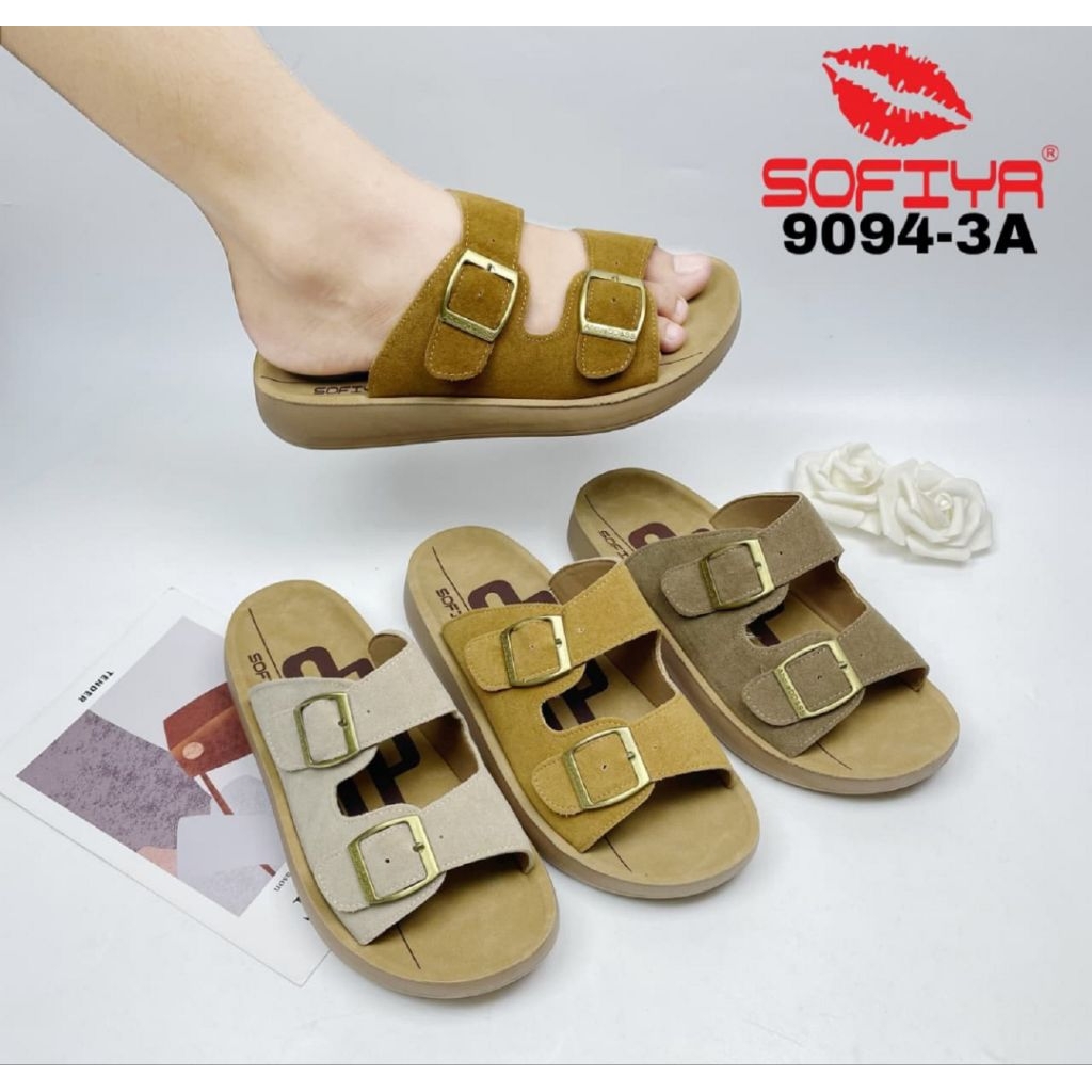 Sofiya:Promo 9084-3A:Sandal Flat Sofiya Import Original