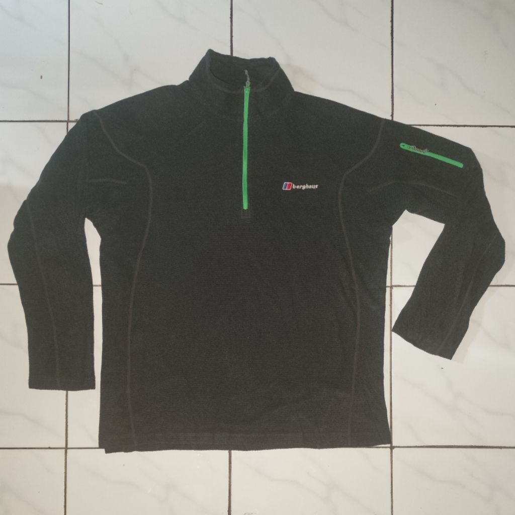 berghaus halfzip baselayer dark grey 105