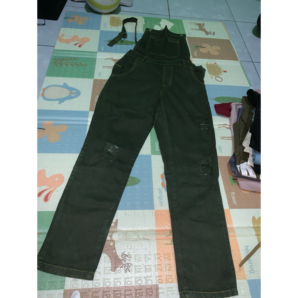 Overall wanita jumpsuitwanita semi jeans baju kodok wanita remaja dewasa