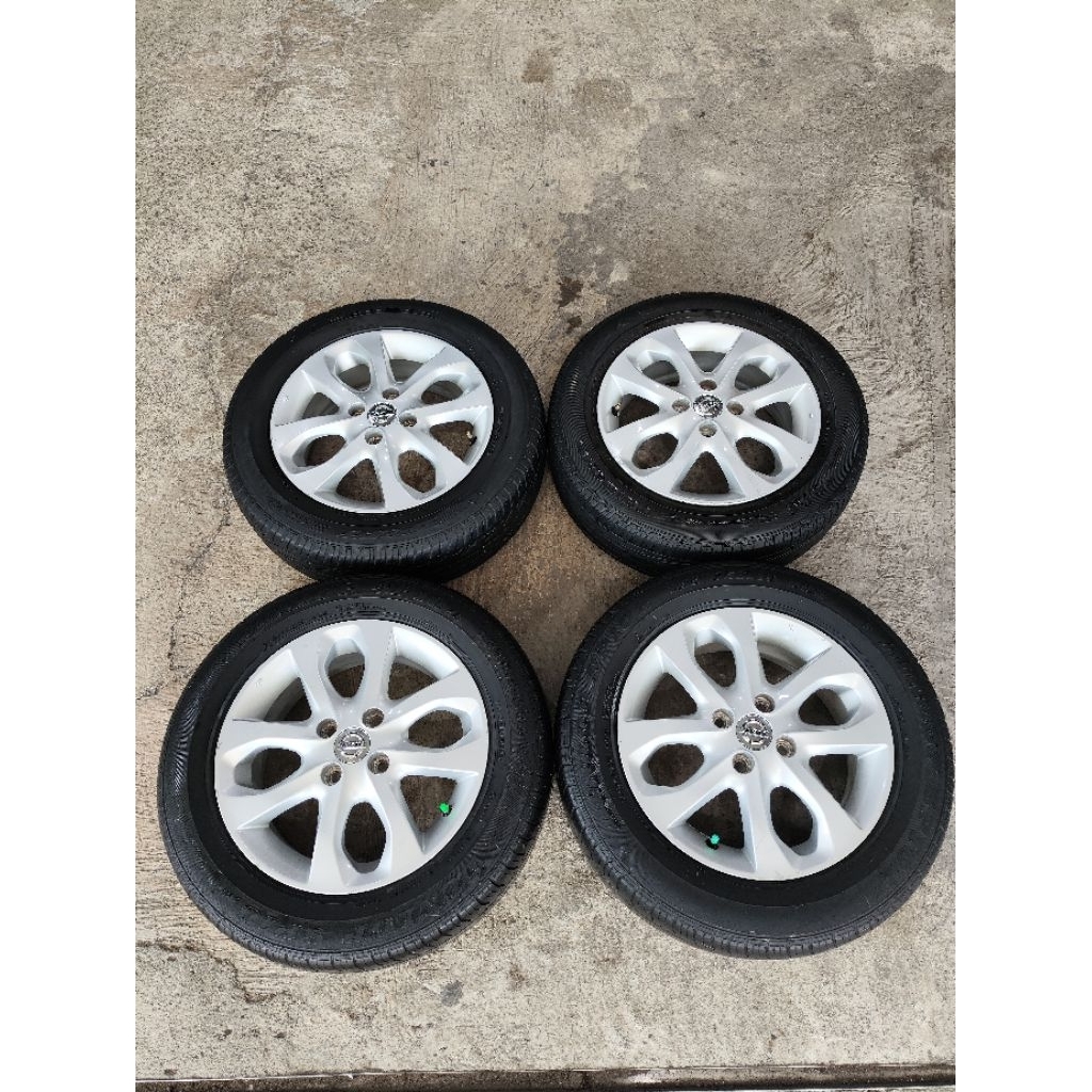 velg ori nisan march Ring 15 pcd 4×100 paket ban kondisi bekas