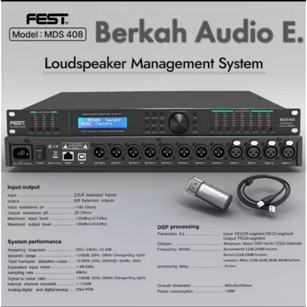 Management Audio FEST MDS 408 Original